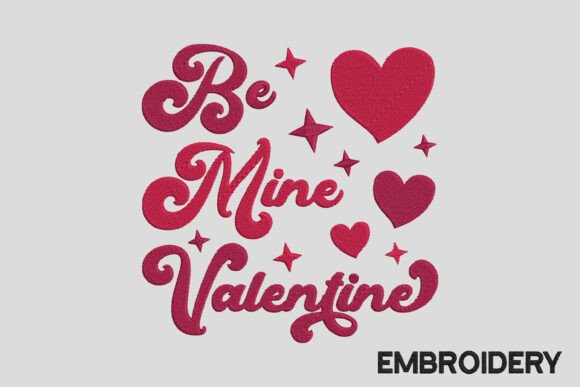 Be Mine Valentine Embroidery Design
