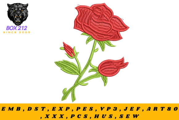 Bloom Flower Embroidery Design