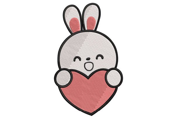 Cute Cat Valentine's Embroidery