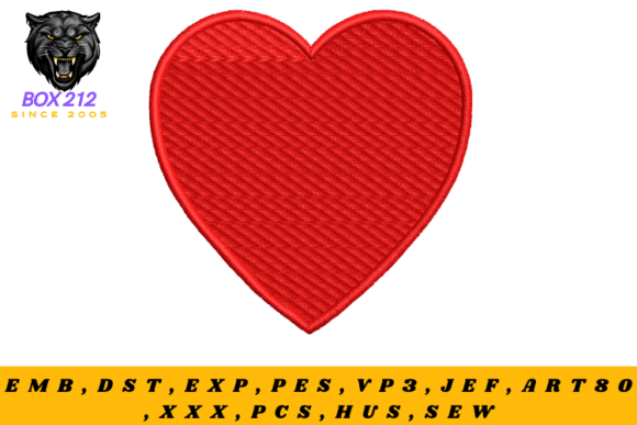 Heart Digital Embroidery Design