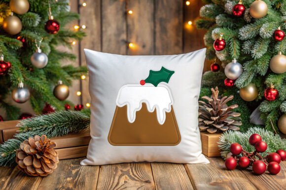 Plum Pudding Applique Embroidery