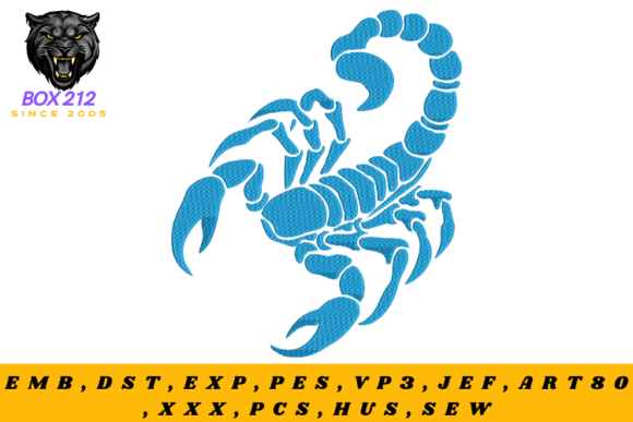 The Scorpion Digital Embroidery Design